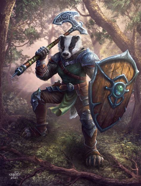 Badger Warrior By Siqno On Deviantart