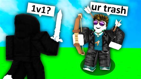 I Met A Toxic Bedwars Player So I 1v1d Him Roblox Youtube