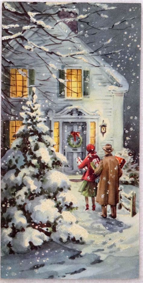 Holiday Visiting Plus A Beautiful Home Christmas Pictures Vintage