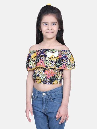 Casual Wear Cutiekins Girls Top Size 4 To 16 Years Polyester At Rs