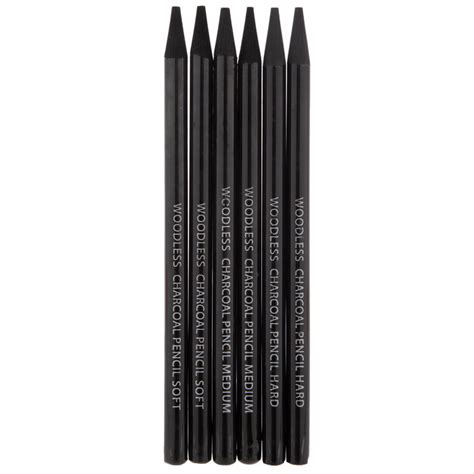 Masters Touch Woodless Charcoal Pencils 6 Piece Set Hobby Lobby