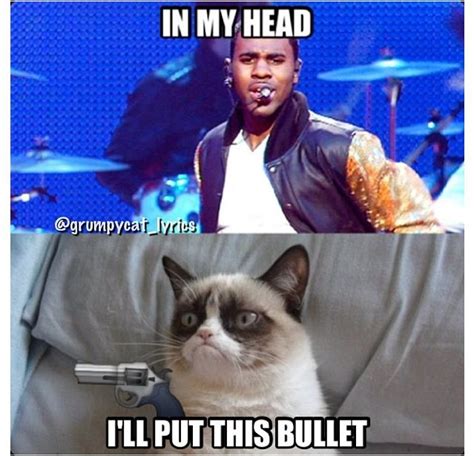 The best jason derulo memes and images of december 2020. Grumpy Cat sings In My head by Jason Derulo #GrumpyCat # ...