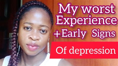 Sharing My Depression Story For The First Timesigns Of Early Depression Youtube