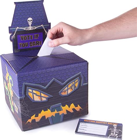 Halloween Costume Contest Ballot Box And 50 Ballot Voting