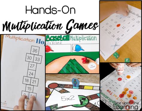 Hands On Multiplication Review Activities And Games Line Upon Line