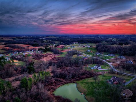 Rural Winter Sunset Photograph By Flying Dreams Fine Art America