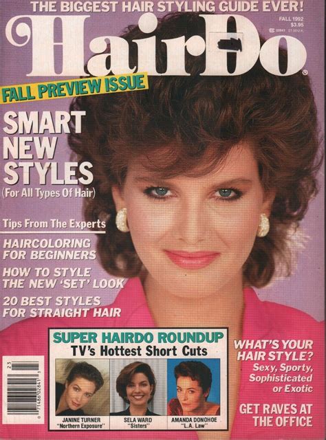 Hairdo Magazine Fall 1992 Janine Turner Sela Ward Amanda Donohoe 071919ame Ebay