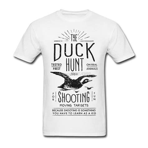 Round Neck Tshirt Mens On Sale Duck Hunt Clothing Men Brand Awesome T