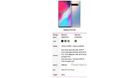 Samsung Galaxy S10 5g Korean Variant Specifications Surface Online With