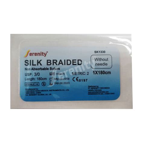 Serenity Silk Braided Surgical Sutures 30 Syaf Unica Indonesia