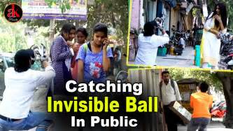 Catching Ball Prank With Cute Girls Invisble Ball Best Funny Invisble Ball Prank By Ak