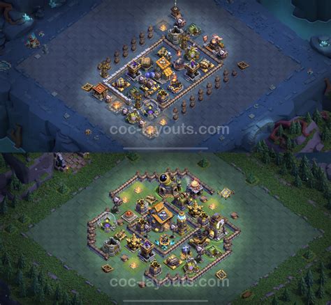 Top Builder Hall Level 10 Anti 3 Stars Base With Link Clash Of Clans