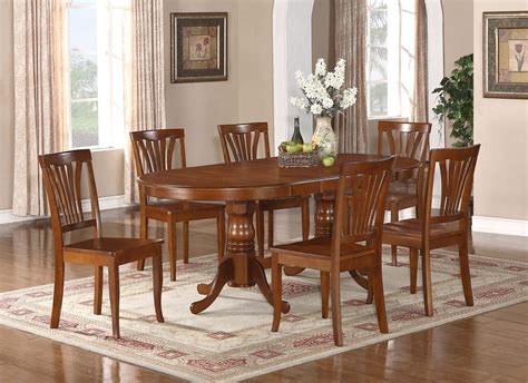 If you are looking to seat eight people at your dining table then you are probably serious about entertaining and want to create a your summer seating, sorted. 7-PC Newton Oval Dining Room Set Table + 8 Wood Seat ...