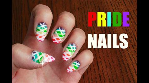 Pride Nails Rainbow Nail Tutorial Youtube