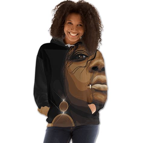 African American Hoodies Cute Girl With Afro African Fashion Styles Black Queen