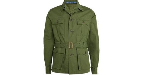 Polo Ralph Lauren Cotton Ripstop Field Jacket In Green For Men Lyst Uk