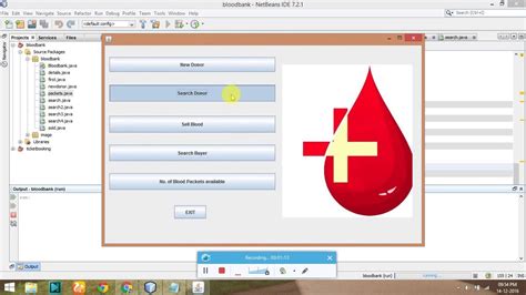 Blood Bank Management System Project In Java With Code Youtube