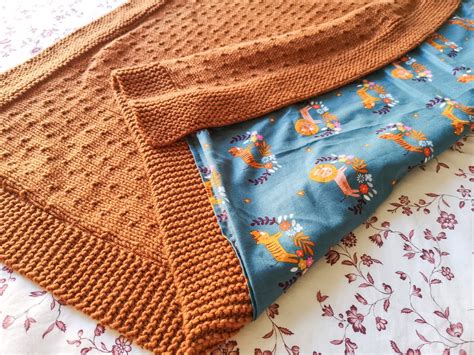 Tuto Tricot ♥ La Couverture Pour Bébé En Point De Semi Piqué — My Name