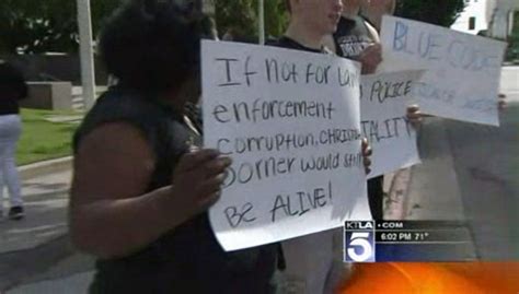 Christopher Dorner Supporters Rally Outside Lapd Headquarters Days
