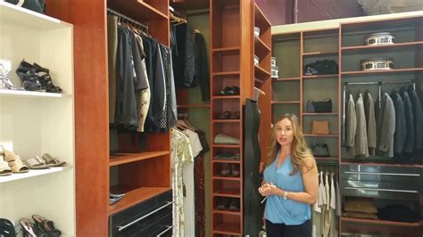 I saved the closet rods from the existing closet and installed those on the lower area 12 inches from the back wall. Closets To Go Inspire Pull Down Closet Rod - YouTube
