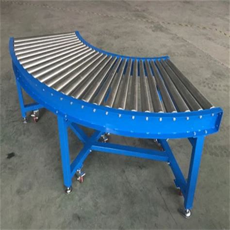 Stainless Steel 90 Degree Curved Roller Conveyor Capacity 1 50 Kg Per