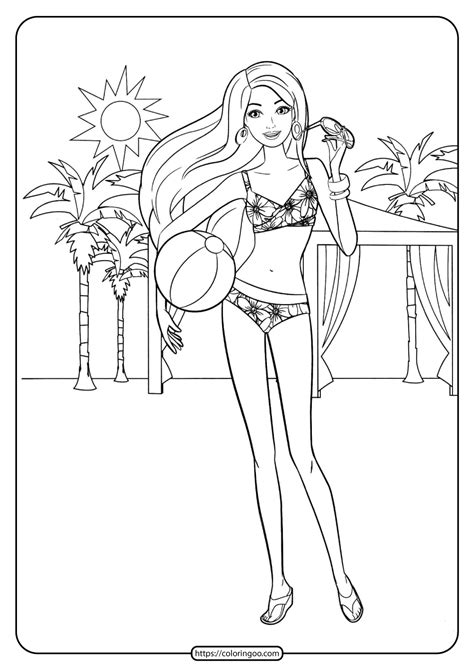 Free Printable Barbie Coloring Pages PRINTABLE TEMPLATES
