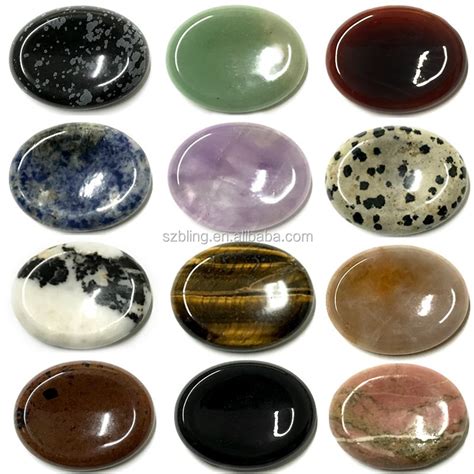 Smooth Polished Worry Stonesmixed Gemstone Worry Stones Buy Worry
