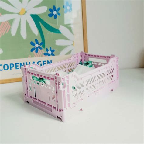 Mini Coloured Scandi Stackable Storage Crate By Ajouter Store