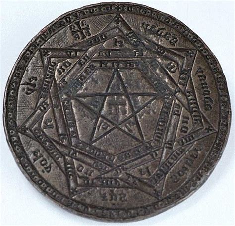 Magic Coin Ancient Symbols Sigil Enochian