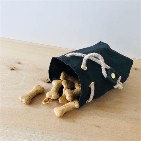 Puppy Dog Training Treat Bag Waterproof Waxed Canvas Fits Etsy