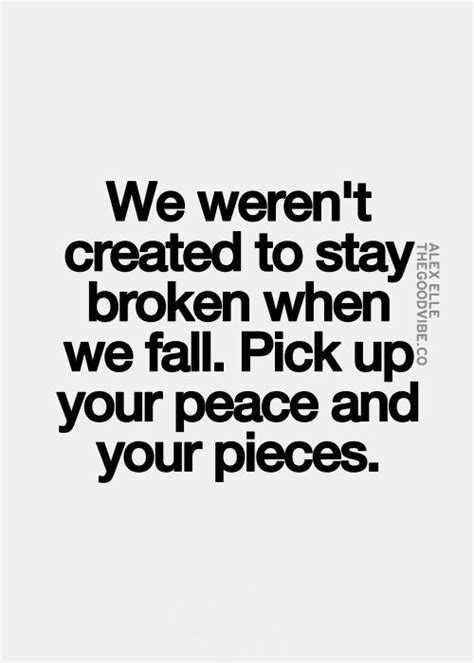 Quotes About Broken Pieces Quotesgram