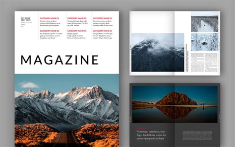 Classic Magazine Templates Layout A4us Templatemonster