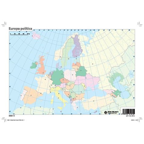 Mapa Mudo Político De Europa A Color Recunchos Didácticos