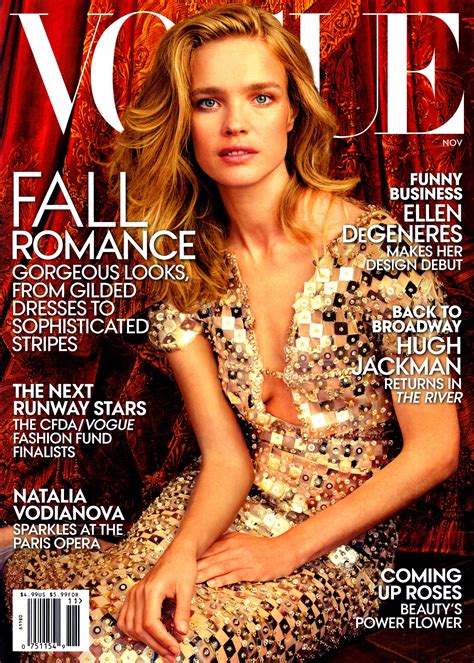 A Model On The Cover Of Vogue US November Yes Natalia Vodianova In Chanel LaiaMagazine