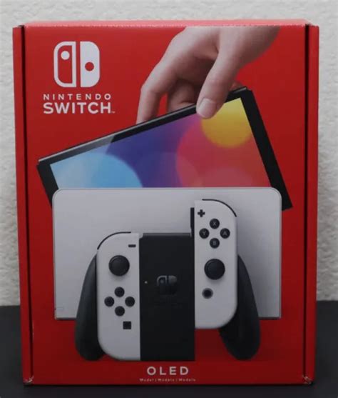 nintendo switch oled model console w white joy con sealed fast shipping 370 00 picclick