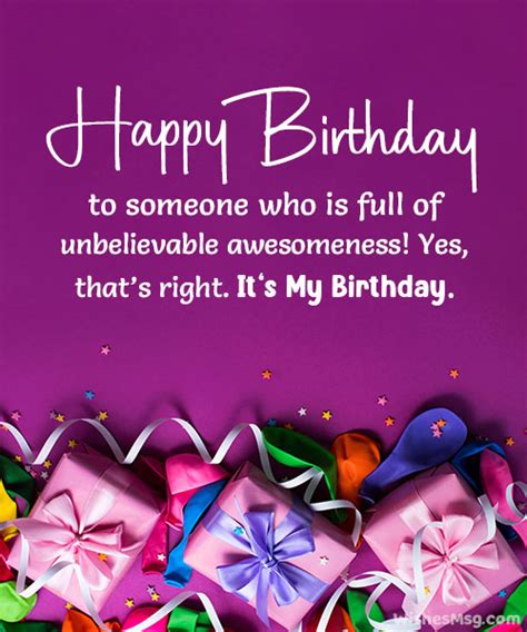 170 Birthday Wishes For Myself Happy Birthday To Me