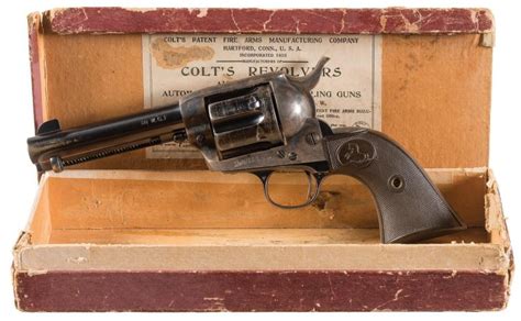 Colt Saa Revolver With Scarce Long Fluted Cylinder