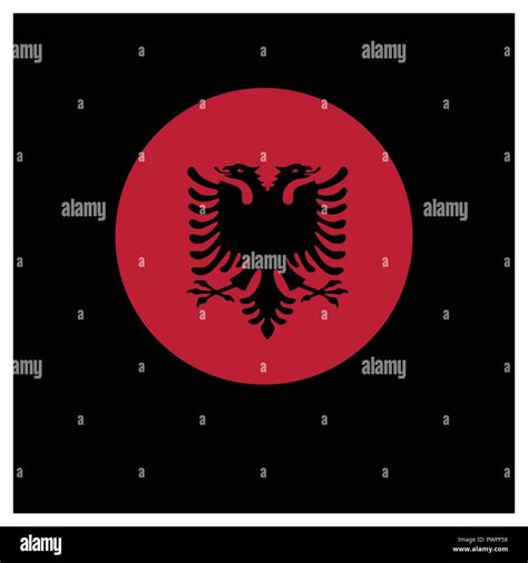 Albania Flag Design Vector Stock Vector Image And Art Alamy