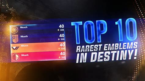 Destiny Top 10 Rarest Emblems In Destiny Youtube
