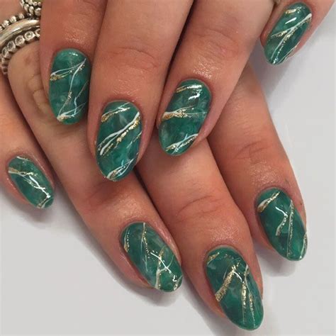 Marble Nails Easy Way To Create Trendy Manicure Emerald Nails