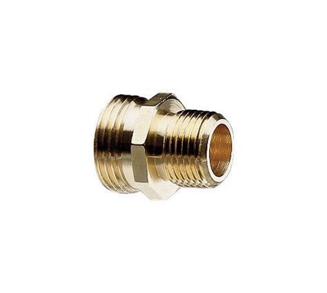 Gilmour 12 And 34 In Brass Threaded Double Male Hose Connector Ace