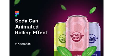 Soda Can Animated Rolling Effect Figma