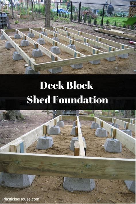 Deck Block Shed Foundation Transborder Media