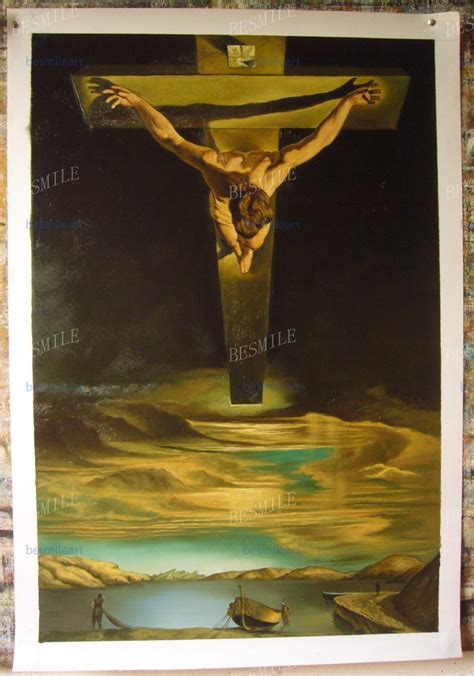 Handpainted Oil Painting Christ Of Saint John On The Cross Reproduction