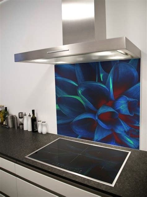 Blue Flower Kitchen Splashback Splashbacks My Xxx Hot Girl