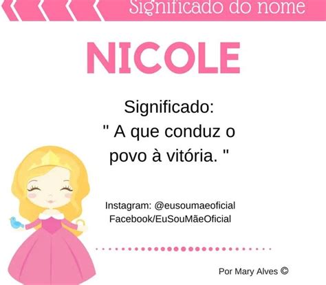 Significado De Nome Significado Nome Nicole