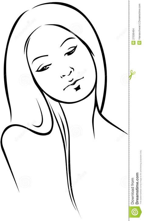 If you are into the arts or fashion professionally then you have to deal with all kinds of figures. Beautiful Woman - Black Outline Stock Vector ...