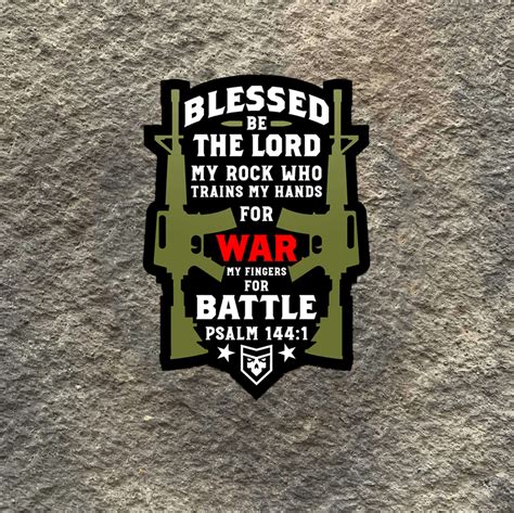 Psalm 1441 Blessed Be The Lord Vinyl Decals Patchops
