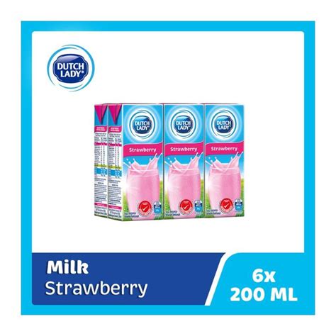 Dutch Lady UHT Strawberry Milk Lazada Singapore