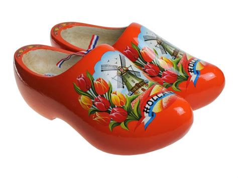 Orange Tulip Clogs Dutch Clogs
